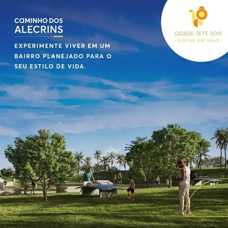 Praça de boas-vindas do Caminho dos Alecrins, MRV São José dos Campos