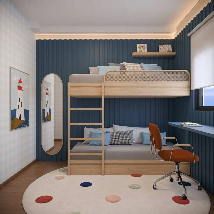 Quarto infantil do apartamento do Caminho dos Alecrins