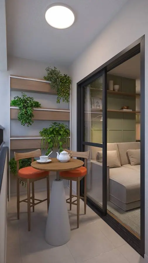 Varanda do apartamento do Caminho dos Alecrins, MRV São José dos Campos