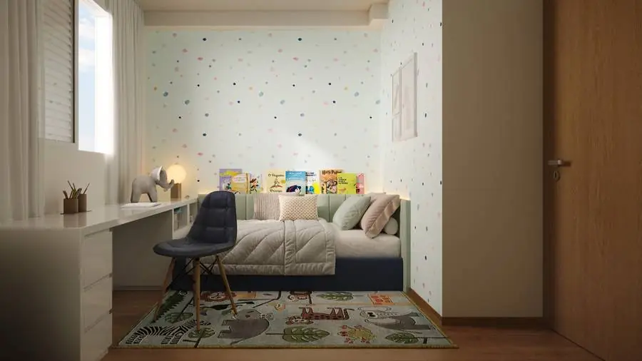 Quarto infantil do Caminho das Cerejeiras Quarto infantil do apartamento do Caminho das Cerejeiras