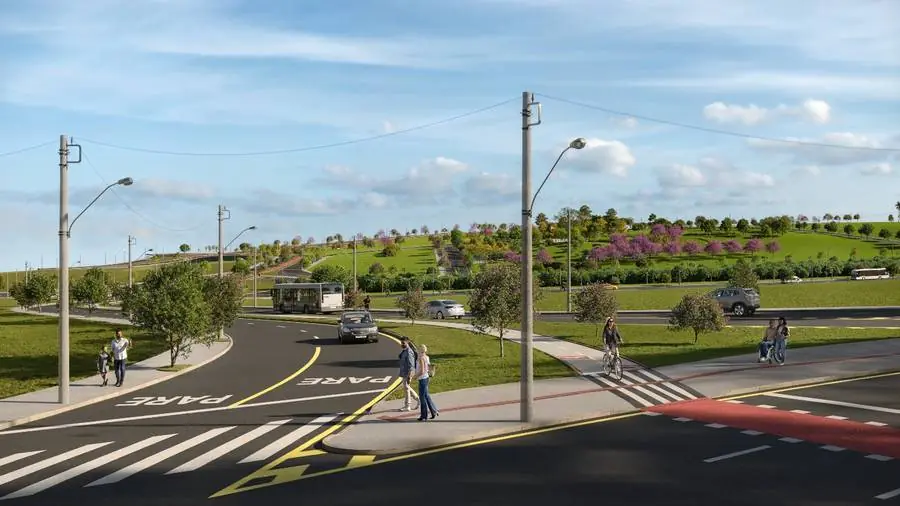 Ciclovia arborizada de 2 km dentro da Cidade Sete Sóis Vistas do Vale
