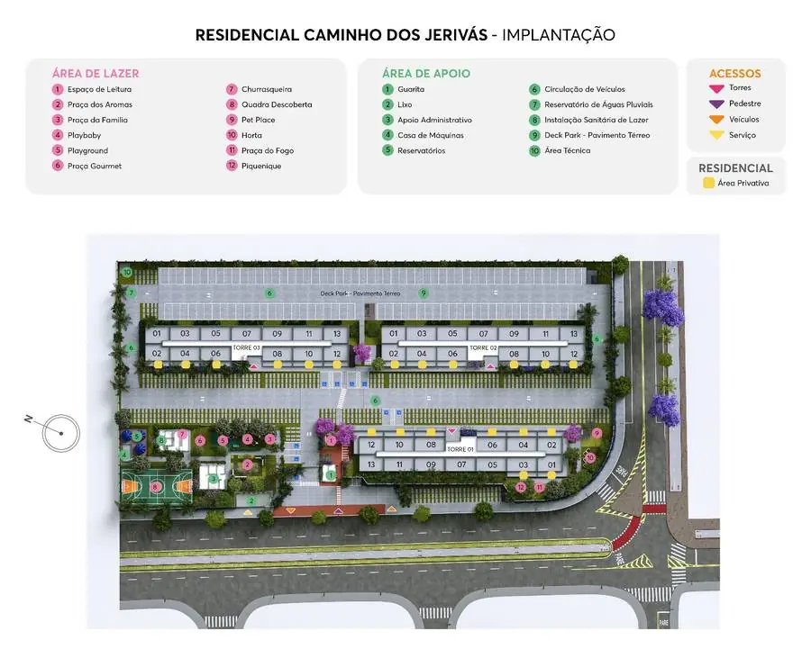 Perspectiva do quarto de casal do apartamento do Caminho dos Jerivás